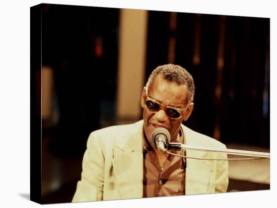 Ray Charles Performing-null-Stretched Canvas