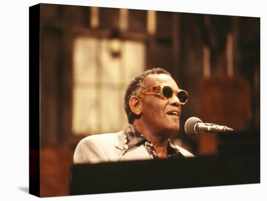 Ray Charles Performing-null-Stretched Canvas