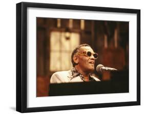 Ray Charles Performing-null-Framed Photo