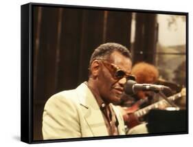 Ray Charles Performing-null-Framed Stretched Canvas