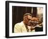 Ray Charles Performing-null-Framed Photo