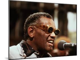 Ray Charles Performing-null-Mounted Photo