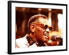 Ray Charles Performing-null-Framed Photo