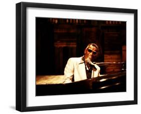 Ray Charles Performing-null-Framed Photo