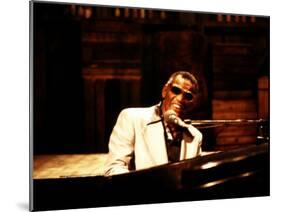 Ray Charles Performing-null-Mounted Photo