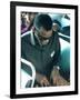 Ray Charles Playing Chess on the Tour Bus-null-Framed Photo