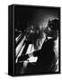 Ray Charles Playing Piano in Concert-Bill Ray-Framed Stretched Canvas