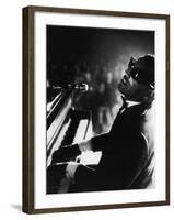 Ray Charles Playing Piano in Concert-Bill Ray-Framed Premium Photographic Print