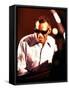 Ray Charles Playing Piano-null-Framed Stretched Canvas