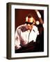 Ray Charles Playing Piano-null-Framed Photo