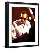 Ray Charles Playing Piano-null-Framed Photo