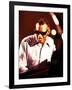 Ray Charles Playing Piano-null-Framed Photo