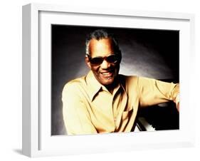 Ray Charles Portrait-null-Framed Photo