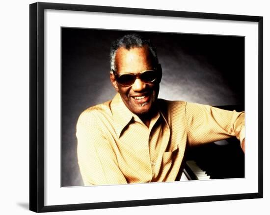 Ray Charles Portrait-null-Framed Photo