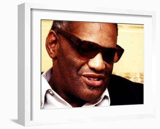 Ray Charles Portrait-null-Framed Photo