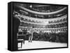 Ray Charles Singing, with Arms Outstretched, During Performance at Carnegie Hall-Bill Ray-Framed Stretched Canvas