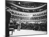 Ray Charles Singing, with Arms Outstretched, During Performance at Carnegie Hall-Bill Ray-Mounted Premium Photographic Print