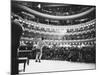 Ray Charles Singing, with Arms Outstretched, During Performance at Carnegie Hall-Bill Ray-Mounted Premium Photographic Print