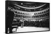 Ray Charles Singing, with Arms Outstretched, During Performance at Carnegie Hall-Bill Ray-Framed Stretched Canvas