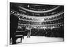 Ray Charles Singing, with Arms Outstretched, During Performance at Carnegie Hall-Bill Ray-Framed Photographic Print