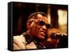 Ray Charles Singing-null-Framed Stretched Canvas