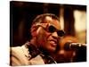 Ray Charles Singing-null-Stretched Canvas