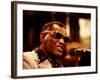 Ray Charles Singing-null-Framed Photo