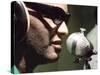 Ray Charles Taping a Coca-Cola Radio Commercial, 1967-null-Stretched Canvas