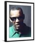 Ray Charles Taping a Coca-Cola Radio Commercial, 1967-null-Framed Photo