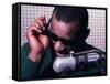 Ray Charles Taping a Coca-Cola Radio Commercial, 1967-null-Framed Stretched Canvas