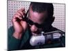 Ray Charles Taping a Coca-Cola Radio Commercial, 1967-null-Mounted Photo