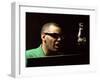 Ray Charles Taping a Coca-Cola Radio Commercial, 1967-null-Framed Photo