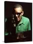 Ray Charles Taping a Coca-Cola Radio Commercial, 1967-null-Stretched Canvas