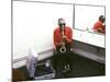 Ray Charles with His Alto Saxophone Backstage-null-Mounted Photo