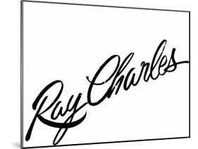 Ray Charles-null-Mounted Photo