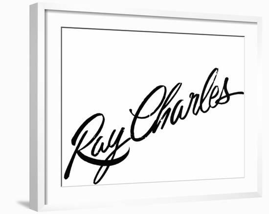 Ray Charles-null-Framed Photo