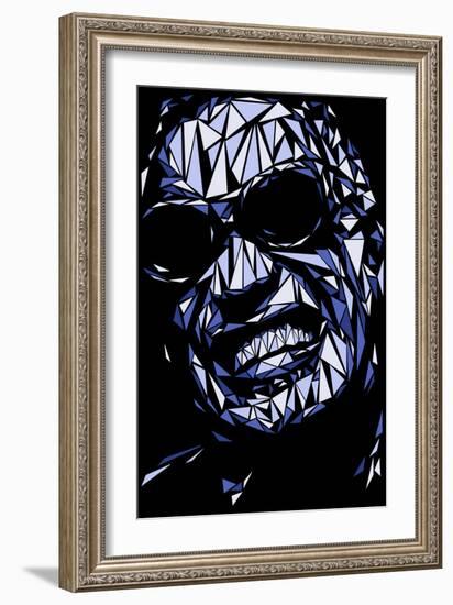 Ray Charles-Cristian Mielu-Framed Art Print