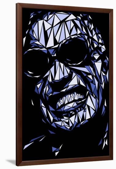 Ray Charles-Cristian Mielu-Framed Art Print