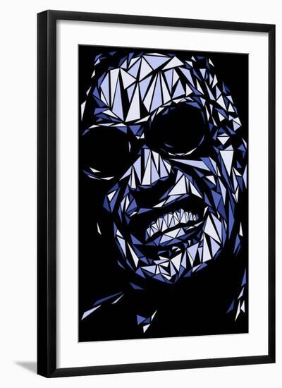 Ray Charles-Cristian Mielu-Framed Art Print