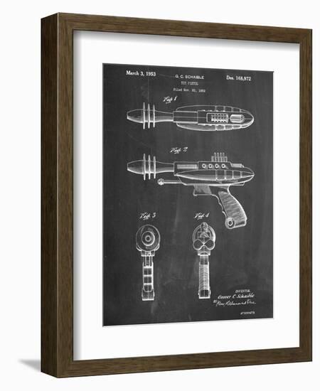 Ray Gun Patent Laser-null-Framed Art Print