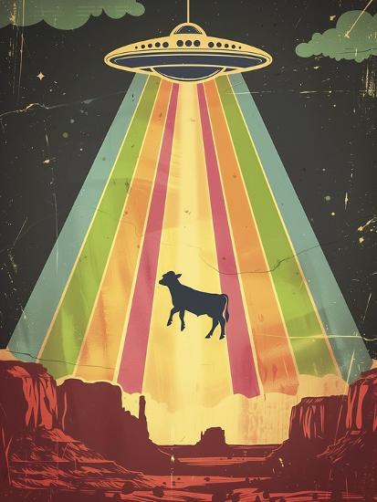 UFO Cow Abduction. Beam Up Your Bovine - La Llama Store - Foto 11