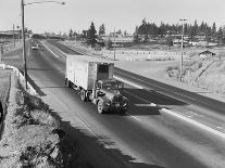 Truck Transporting Delivery to Safeway-Ray Krantz-Photographic Print