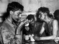 Pfc. Faris M. Tuohy, Holding Coffee Cup &, Along with His Fellow Marines-Ray R^ Platnick-Photographic Print