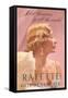 Rayette Goddess Wave Hairdo-null-Framed Stretched Canvas