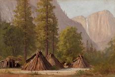 Yosemite Indian Village, 1874-Raymond Dabb Yelland-Framed Stretched Canvas