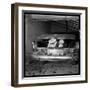 Raymond Devos Hiding in a Boot-Thérese Begoin-Framed Photographic Print