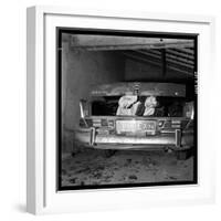 Raymond Devos Hiding in a Boot-Thérese Begoin-Framed Photographic Print