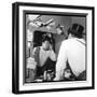 Raymond Devos Watching Himself in a Mirror-Thérese Begoin-Framed Photographic Print