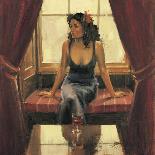 A Woman Left Lonely-Raymond Leech-Art Print