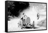 Raymond Mays' Bugatti Loses a Wheel, Early 1930s-null-Framed Stretched Canvas